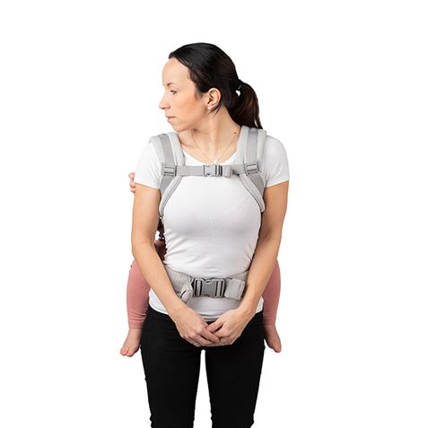 MOCHILA DE PORTEO BEBE +3 MESES HASTA 20KG GRAY COLLET MOMI
