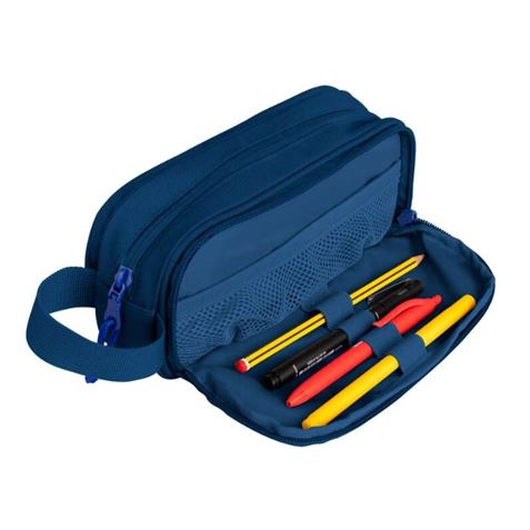 ESTUCHE 3 CREMALLERAS CON ASA LATERAL AZUL OXFORD - 400174118-1