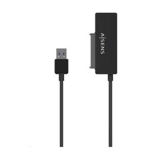 ADAPTADOR SATA A USB-A PARA DISCOS DUROS 2.5" Y 3.5" CON ALIMENTADOR AISENS - ASE-35A01B-2