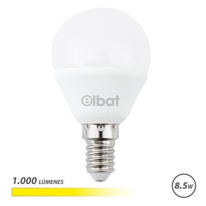 BOMBILLA LED G45 | 8.5W | 1000LM | E14 | LUZ CALIDA | ELBAT