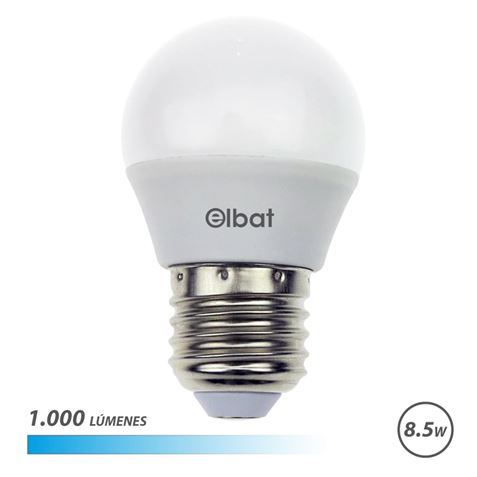 BOMBILLA LED G45 | 8.5W | 1000LM | E27 | LUZ FRIA | ELBAT - EB0604