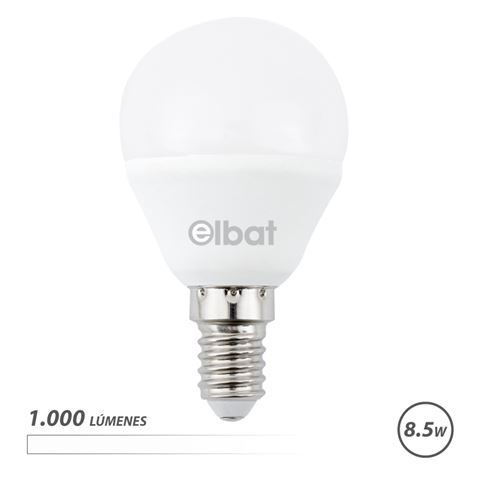 BOMBILLA LED G45 | 8.5W | 1000LM | E14 | LUZ BLANCA | ELBAT - EB0600