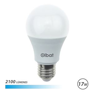 BOMBILLA LED A65 | 17W | 2100LM | E27 | LUZ FRIA | ELBAT