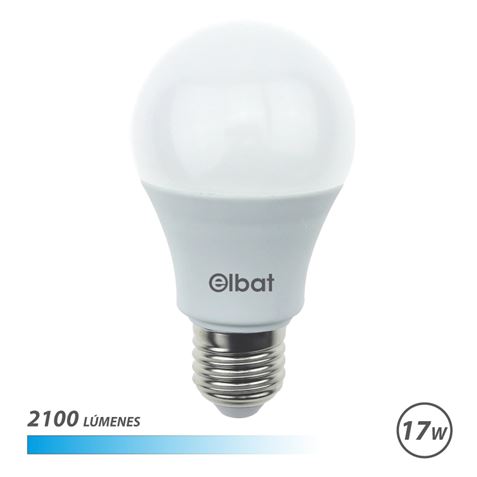 BOMBILLA LED A65 | 17W | 2100LM | E27 | LUZ FRIA | ELBAT - EB0595