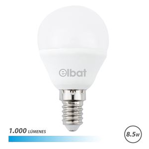 BOMBILLA LED G45 | 8.5W | 1000LM | E14 | LUZ FRIA | ELBAT