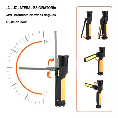 REACONDICIONADA LINTERNA DE TRABAJO + POWERBANK FLASHLIGHT ELBAT - EB0565-4