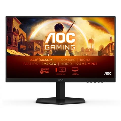 MONITOR 23.8\" 1MS | 180HZ | FHD | HDMI | NEGRO 24G42E AOC