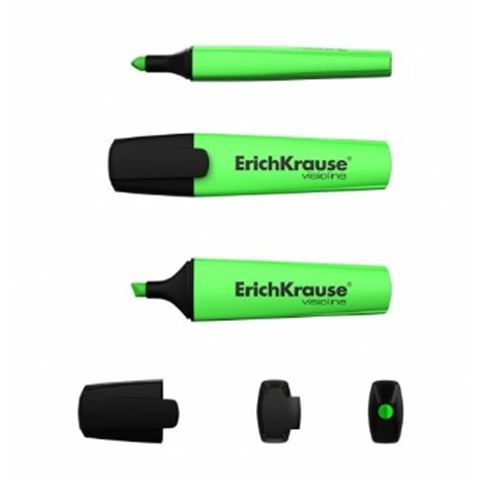 MARCADOR FLUERESCENTE VERDE PUNTA BISELADA ERICHKRAUSE - 32497