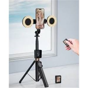 REAC TRIPODE + PALO SELFIE BLUETOOTH SS23 CON MANDO Y LED XO - XOSS23-2