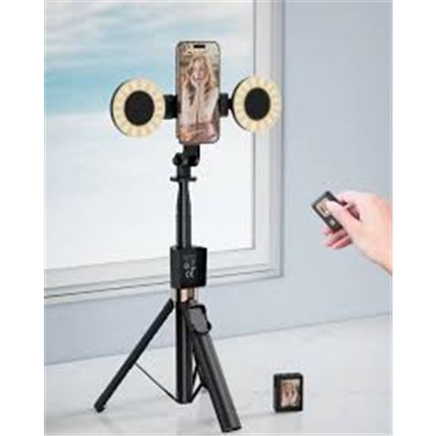 REAC TRIPODE + PALO SELFIE BLUETOOTH SS23 CON MANDO Y LED XO - XOSS23-2