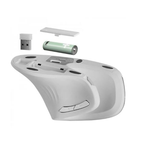 RATON GAMING ERGONOMICO INALAMBRICO MMW-ERGOPROW 3200DPI BLANCO MARS GAMING - MMWERGOPROW-1