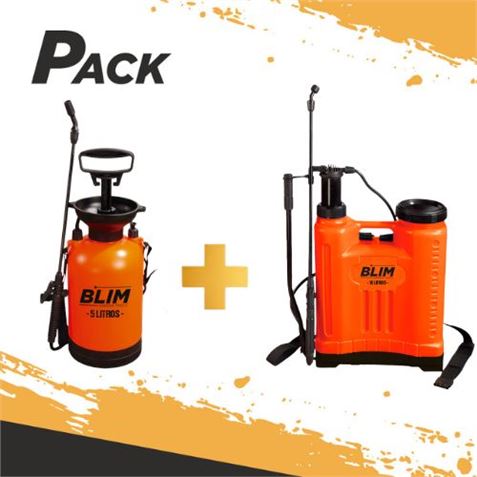 PACK SULFATADORA 18 LITROS + BOMBA 5 LITROS BLIM - PACK196-1