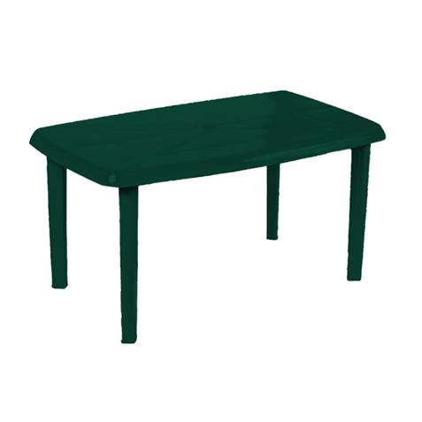 MESA RECTANGULAR DE RESINA VERDE 140X72 SEVEON - 76183