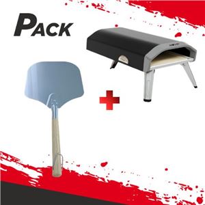 HORNO DE GAS PORTÁTIL PARA PIZZAS + PALA DE PIZZA PARA HORNO 12" - PACK219