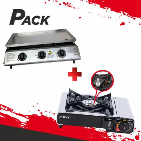 PLANCHA DE ASAR 3 FUEGOS INOXIDABLE +...