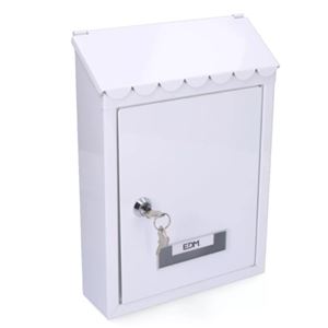 BUZON ACERO STANDAR BLANCO 21X6X30CM - 85804