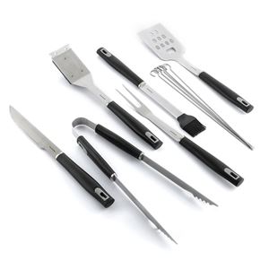 KIT DE 6 UTENSILIOS PARA BARBACOA CON MALETIN - 8435527824792