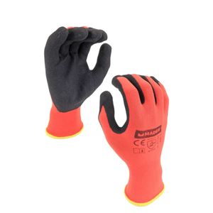GUANTES DE PROTECCION NYLON + SPANDEX + NITRILO L MADER - 96442