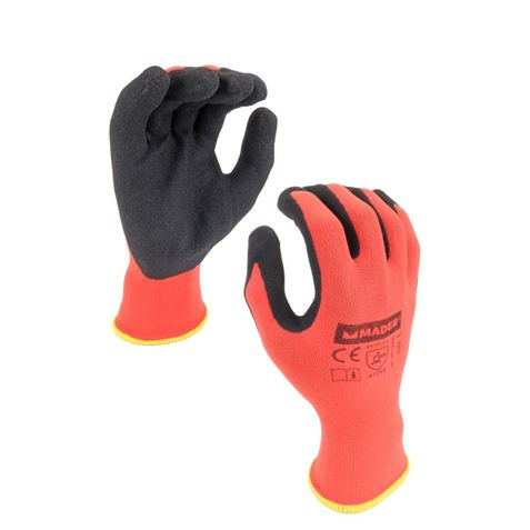 GUANTES DE PROTECCION NYLON + SPANDEX + NITRILO L MADER - 96442