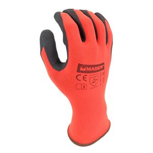 GUANTES DE PROTECCION NYLON + SPANDEX + NITRILO XL MADER - 96443-1