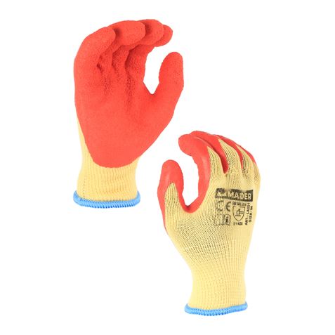 GUANTES DE PROTECCION ALGODON + LATEX TALLA L MADER - 96336