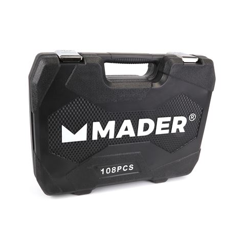 MALETIN LLAVES DE VASO 108PCS 1/4" - 1/2" MADER - 61174-2