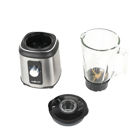 REACONDICIONADA BATIDORA INOXIDABLE VASO CRISTAL 1800W 1.5 LITROS MUVIP - MV0651-3