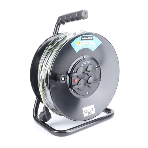 ENROLLADOR DE CABLE 50 METROS CABLE 3X2.5MM MADER - 68019
