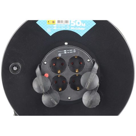 ENROLLADOR DE CABLE 50 METROS CABLE 3X2.5MM MADER - 68019-1