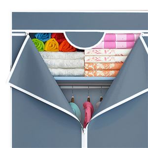 ARMARIO DE TELA CON CREMALLERA 70X45X155 - 80204-6