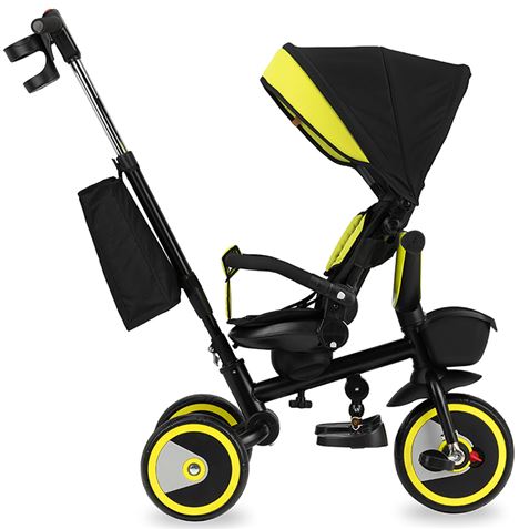 TRICICLO MULTIFUNCION 5 EN 1 YELLOW INVIDIA MOMI - ROTR00003-3
