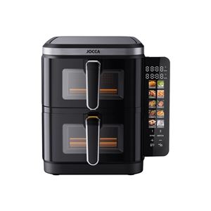 FREIDORA DE AIRE DOBLE COMPARTIMENTO 5.5L + 5.5L 11L JOCCA - 2496