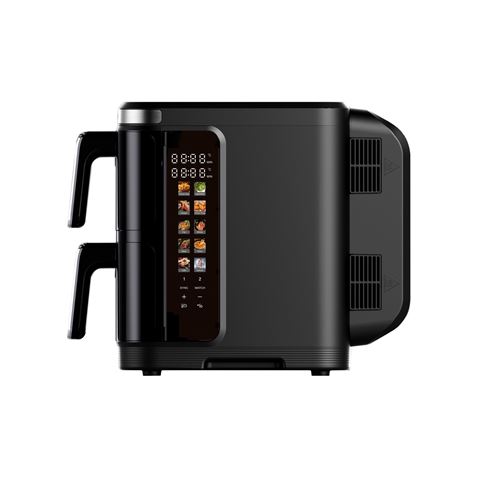 FREIDORA DE AIRE DOBLE COMPARTIMENTO 5.5L + 5.5L 11L JOCCA - 2496-1