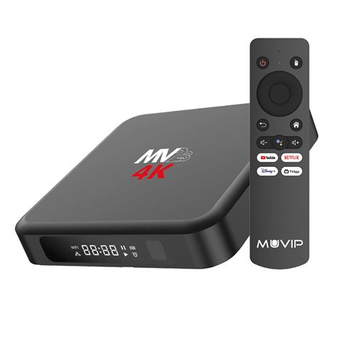REAC MINIPC SMART TV MV23 4K 5G ANDROID 14 QUAD CORE 4GB RAM 32GB MUVIP - MV0624