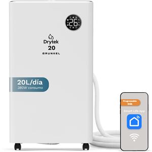 DESHUMIDIFICADOR DE 20 LITROS CON DISPLAY Y WIFI GRUNKEL - DH-20DT
