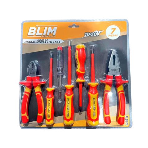 REACONDIONADO JUEGO 7 PCS HERRAMIENTAS AISLADAS 1000V. BLIM - BL0270
