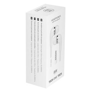 AURICULARES INTRAUDITIVOS CON MICROFONO 3.5 BLANCOS TECH ONE - TEC2905-2