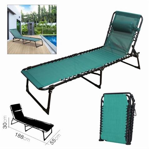 TUMBONA ESMERALDA + ALMOHADA 188 X 55 X 30CM - 19447