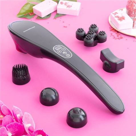 MASAJEADOR DE MANO RECARGABLE CON 5 CABEZALES INNOVAGOODS - V0103349-3