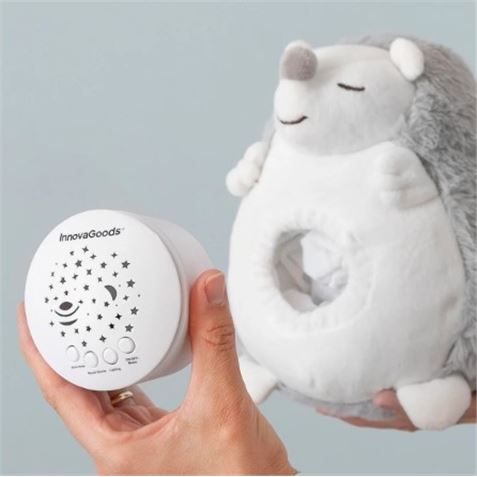 ERIZO DE PELUCHE SPIKEY CON RUIDO BLANO Y QUITAMIEDOS INNOVAGOODS - V0103194-2