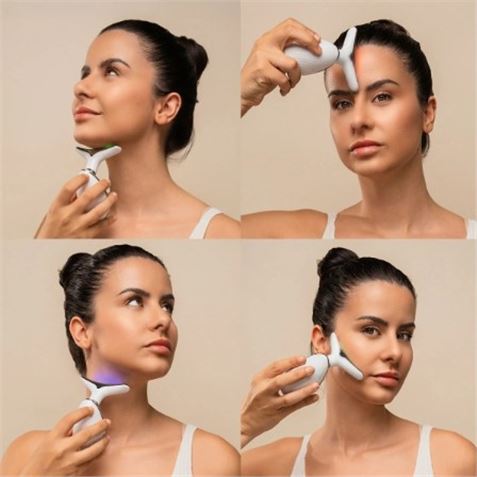 MASAJEADOR FACIAL ELECTRICO PARA CARA Y CUELLO 500mAh INNOVAGOODS - V0104021-2
