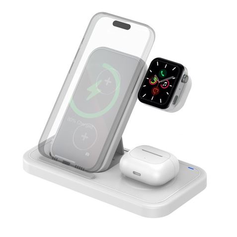 SOPORTE CARGADOR INALAMBRICO 4 EN 1 20W GENX
