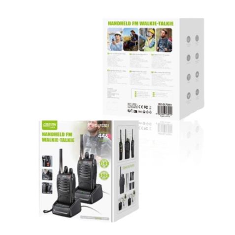 PACK 2 WALKIE-TALKIE BANDA BLUETOOTH 446MHZ 3KM GREENLYCA - GL70301-1