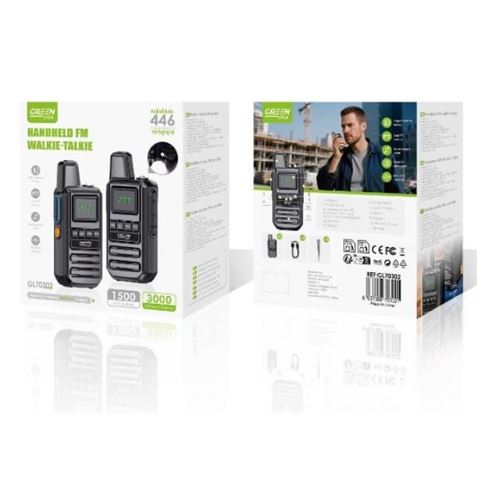 PACK 2 WALKIE-TALKIE GENX 446MHZ 3KM - GL70302-2