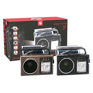 RADIO SOLAR - ALTAVOZ BT | USB | TF | FM | AM | SW | LUZ EMERGENCIA GENX - KTF-1650