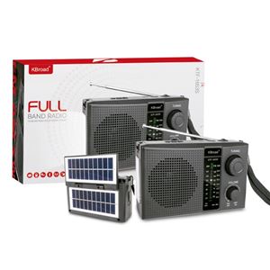 RADIO SOLAR - ALTAVOZ BT | USB | TF | FM | AM | SW | LUZ EMERGENCIA GENX - KTF-1653S