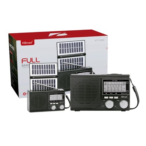 RADIO SOLAR - ALTAVOZ BT | USB | TF | LINEIN | FM | AM | SW - KTF-2093