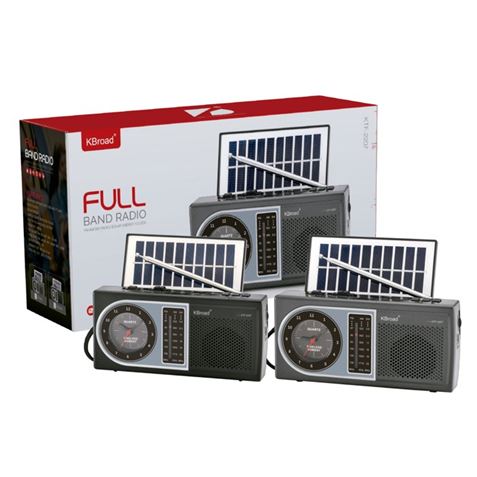RADIO SOLAR - ALTAVOZ BT | USB | TF | FM | AM | SW | SOLAR PANEL GENX - KTF-2207