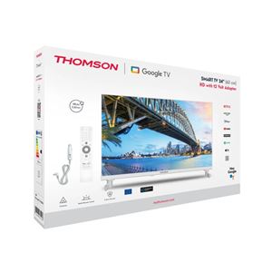 TELEVISOR BLANCO LED HD 24" | WIFI | BLUETOOTH | SMART TV | 12V THOMSON - 24HG2S15CW-1
