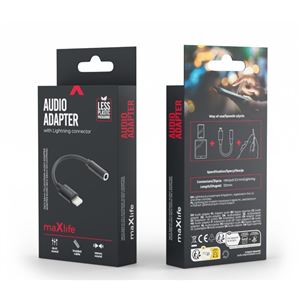 ADAPTADOR DE AUDIO MINI-JACK A LIGHTNING PARA IPHONE MXJL-02 MAXLIFE - OEM0002478-1